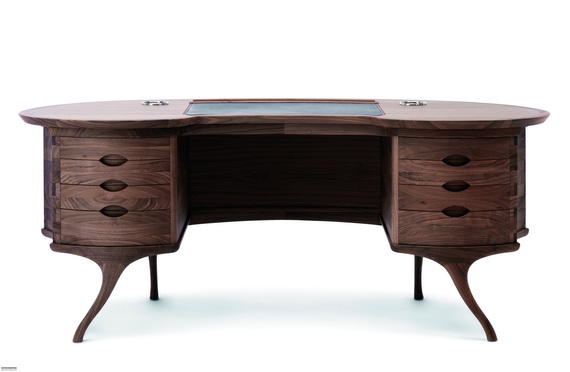 Письменный стол Bean Desk, дизайнер Роберто Лаззерони (Roberto Lazzeroni), Ceccotti, салон «Флэт-интерьеры»