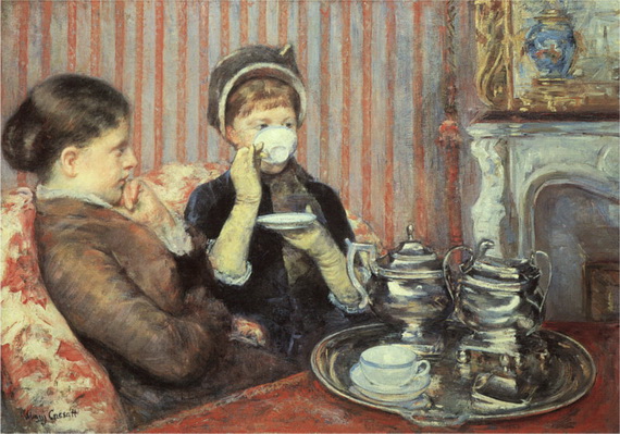 Мэри Кассатт (Mary Cassatt). Five O'Clock Tea (1880) 